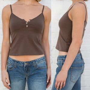 BRANDY MELVILLE TIFFANY TANK BROWN OSFM